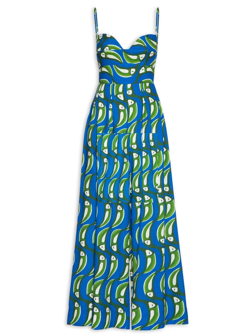 Farm Rio Tucabana Blue Jumpsuit, M - Picture 2 of 7